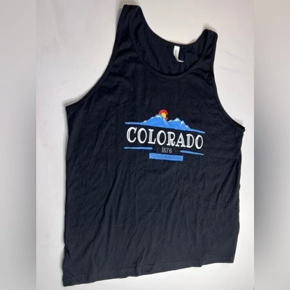 Colorado 1876 The Rocky Mountain State Women’s TANK TOP size L. - Picture 1 of 4